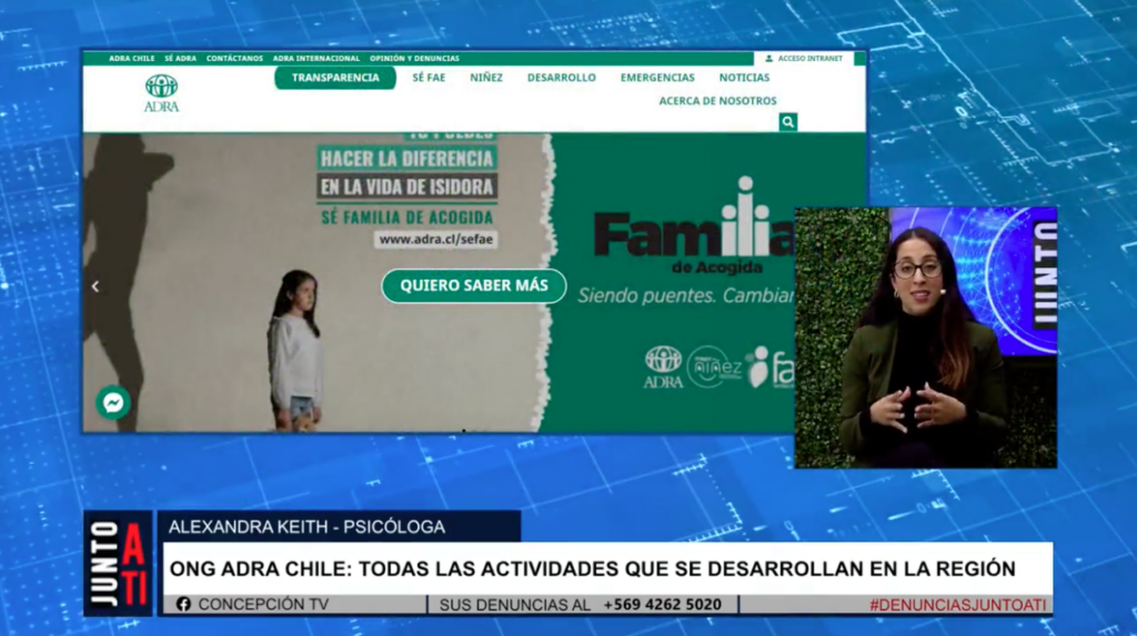 Programa FAE PRO ADRA Concepción 3 realiza difusión en televisión ...